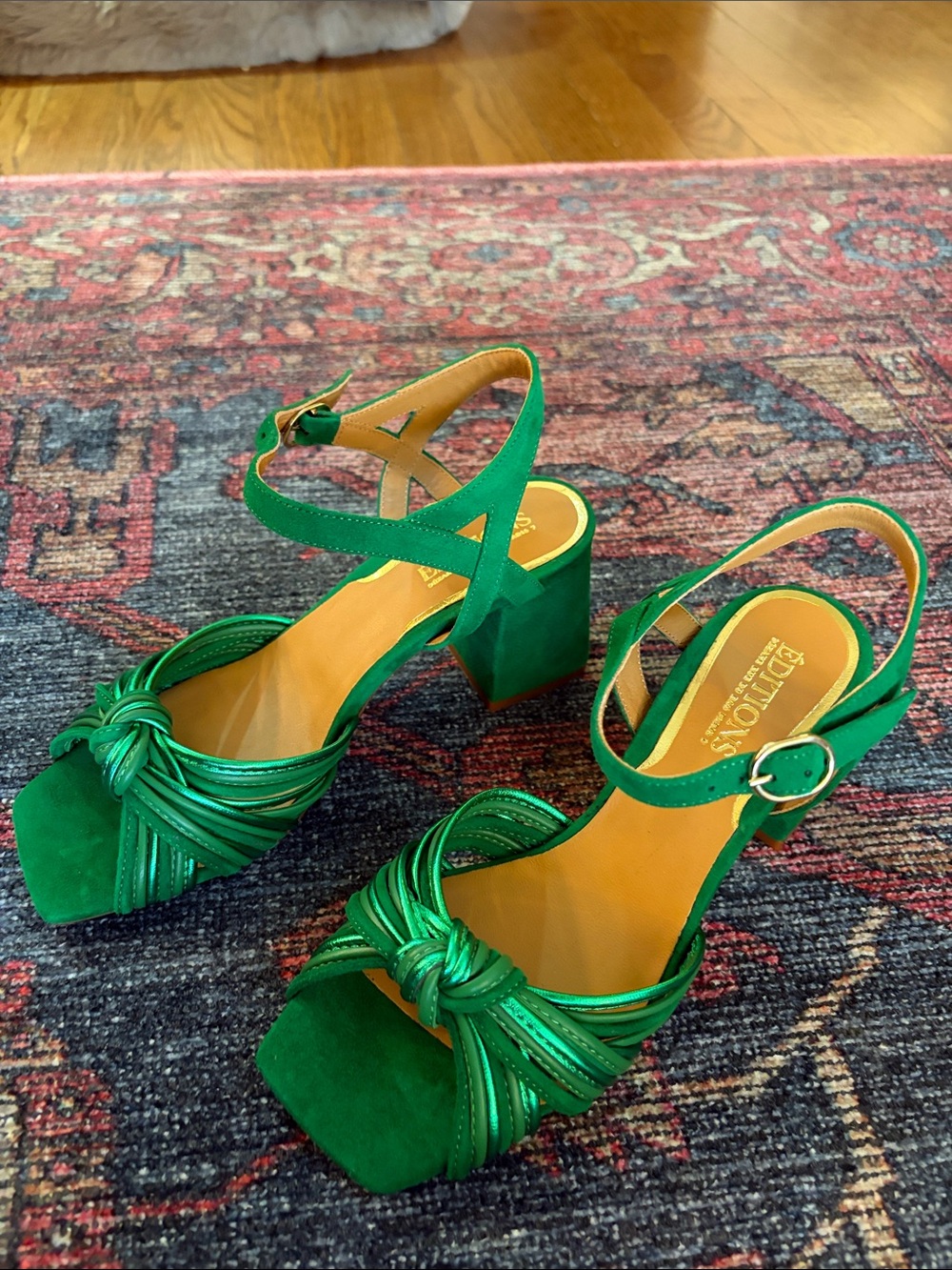 Sezane Joanna Sandals - Green - US 6,5 - Picture 2 of 7